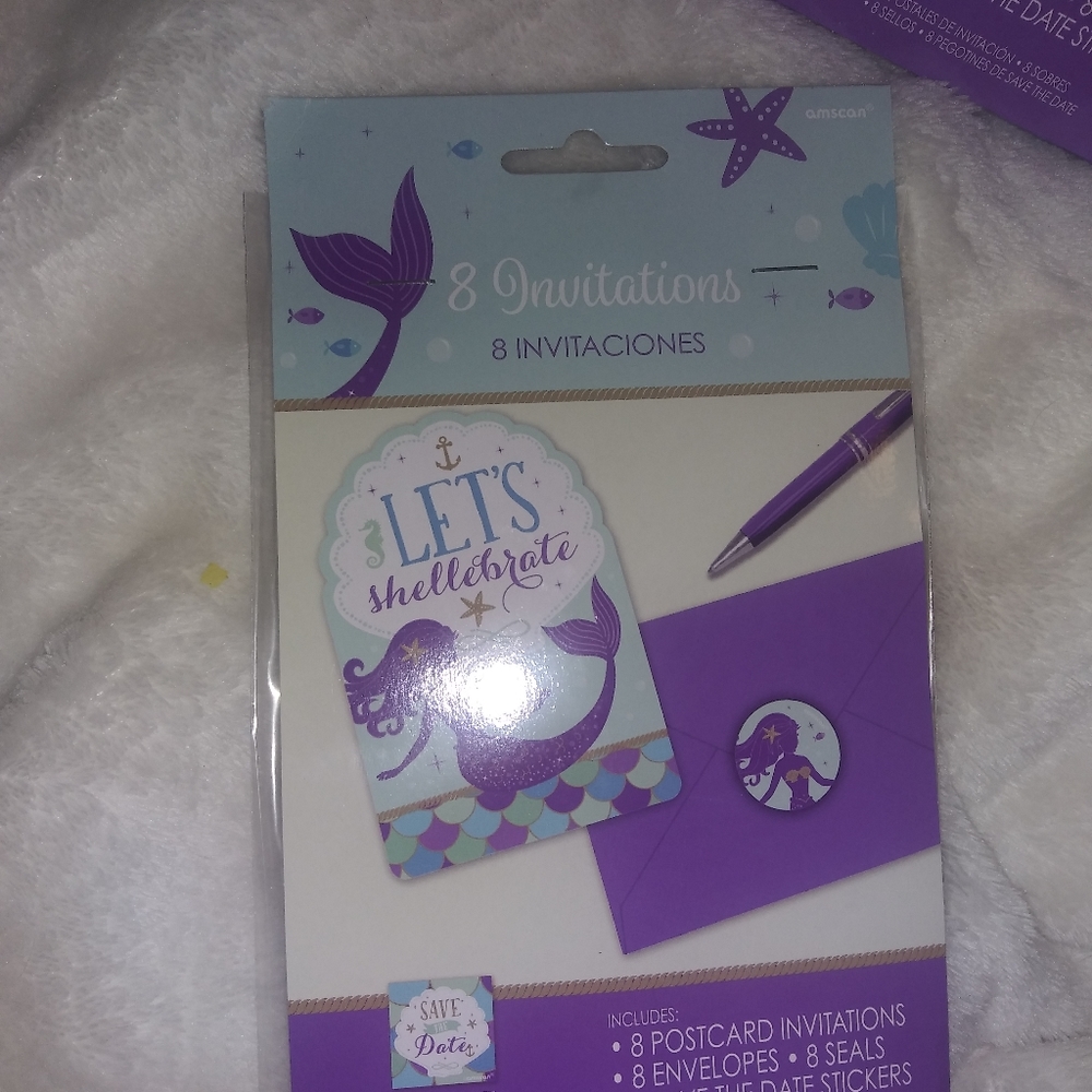 Mermaid Invitations - Picture 2 of 3